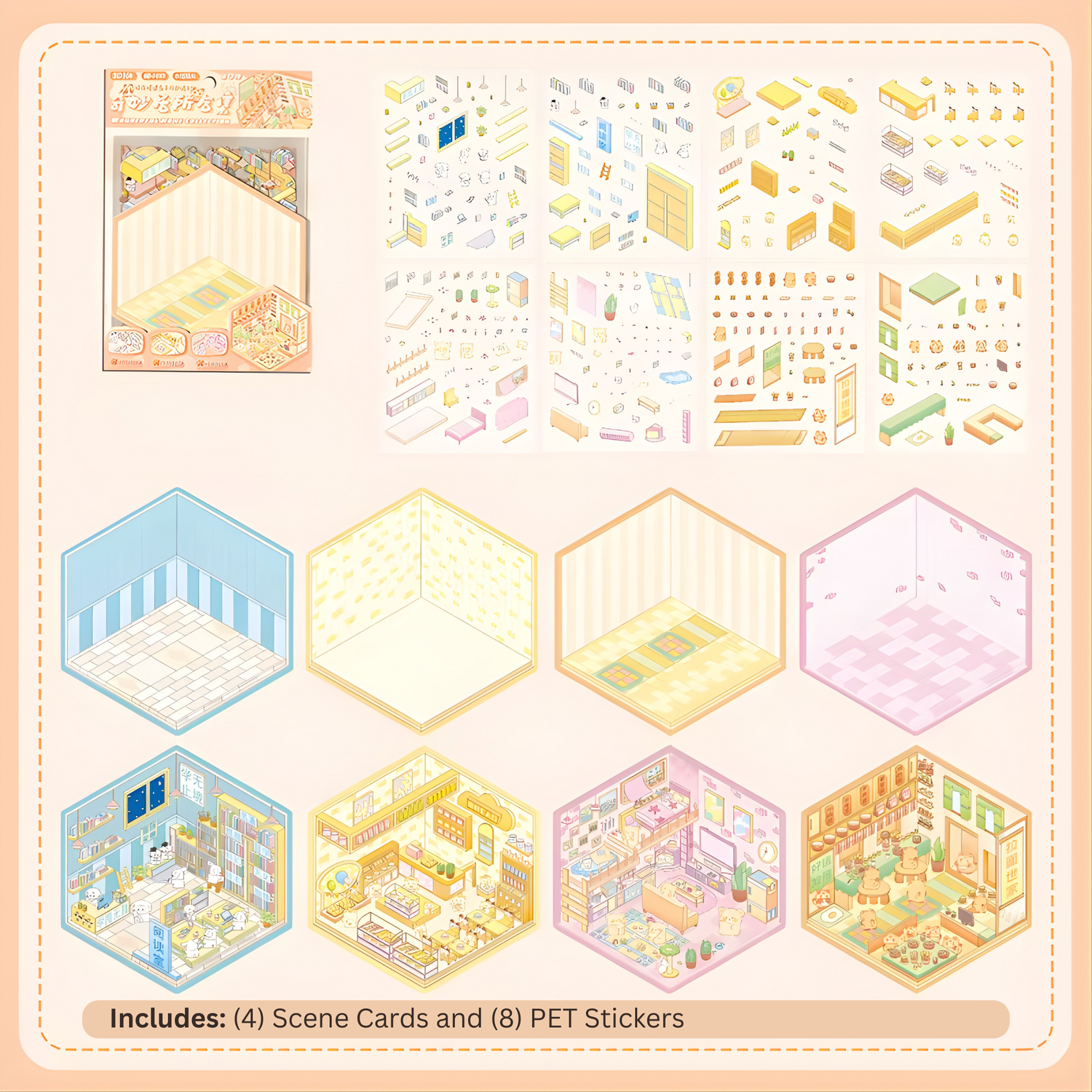 Pastel Dream House Collection | 4 Different Scenes