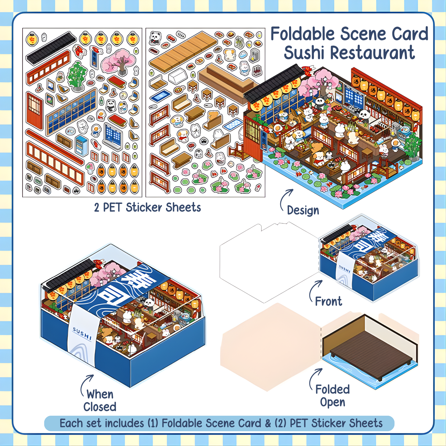 Sushi Restaurant - Foldable Scene