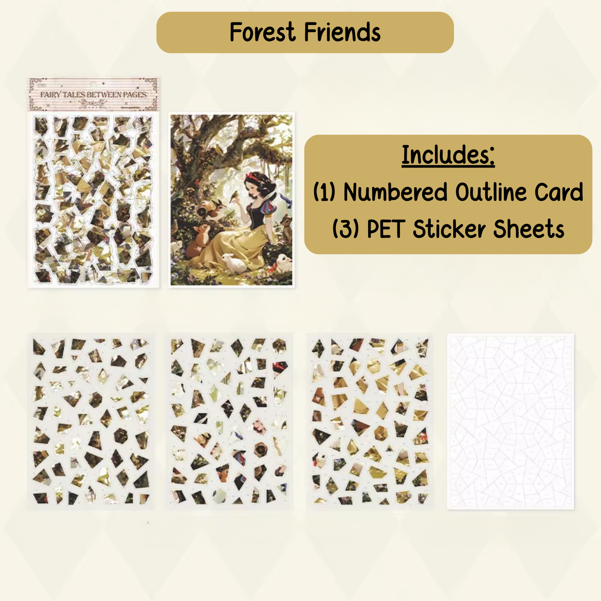 Forest Friends - Numbered Scene Sticker