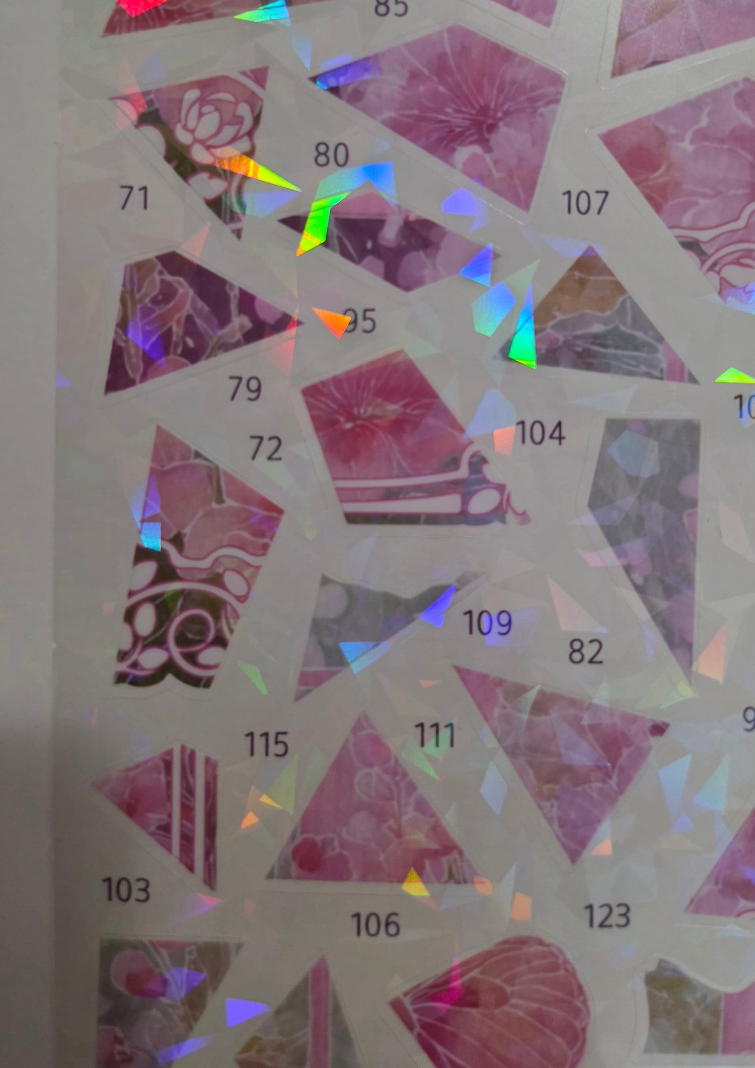 Garden Secret - Foldable Numbered Scene Sticker (Holographic)